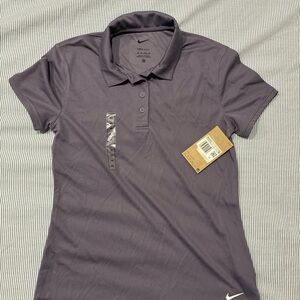 Nike Shirt Women's Small Dri-FIT Victory Golf SS Polo Purple 90s DH2309 $60